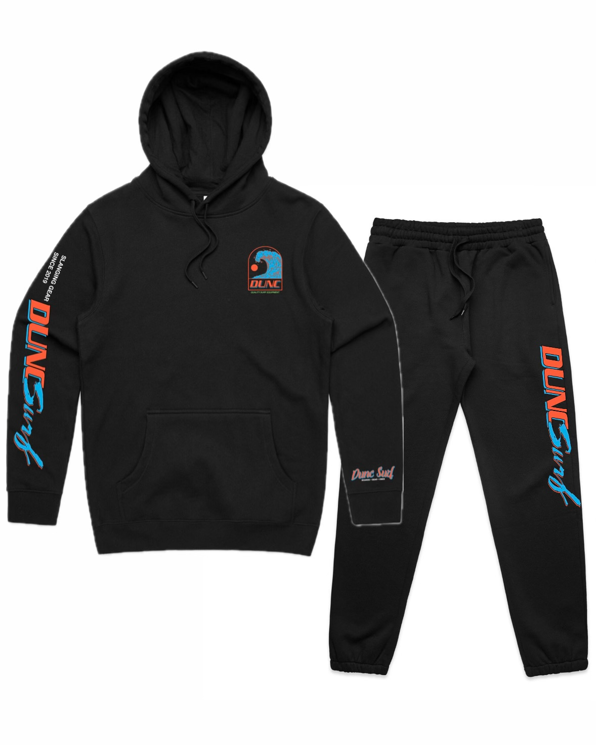 Dunc Surf Sweatsuit Full Set - Black