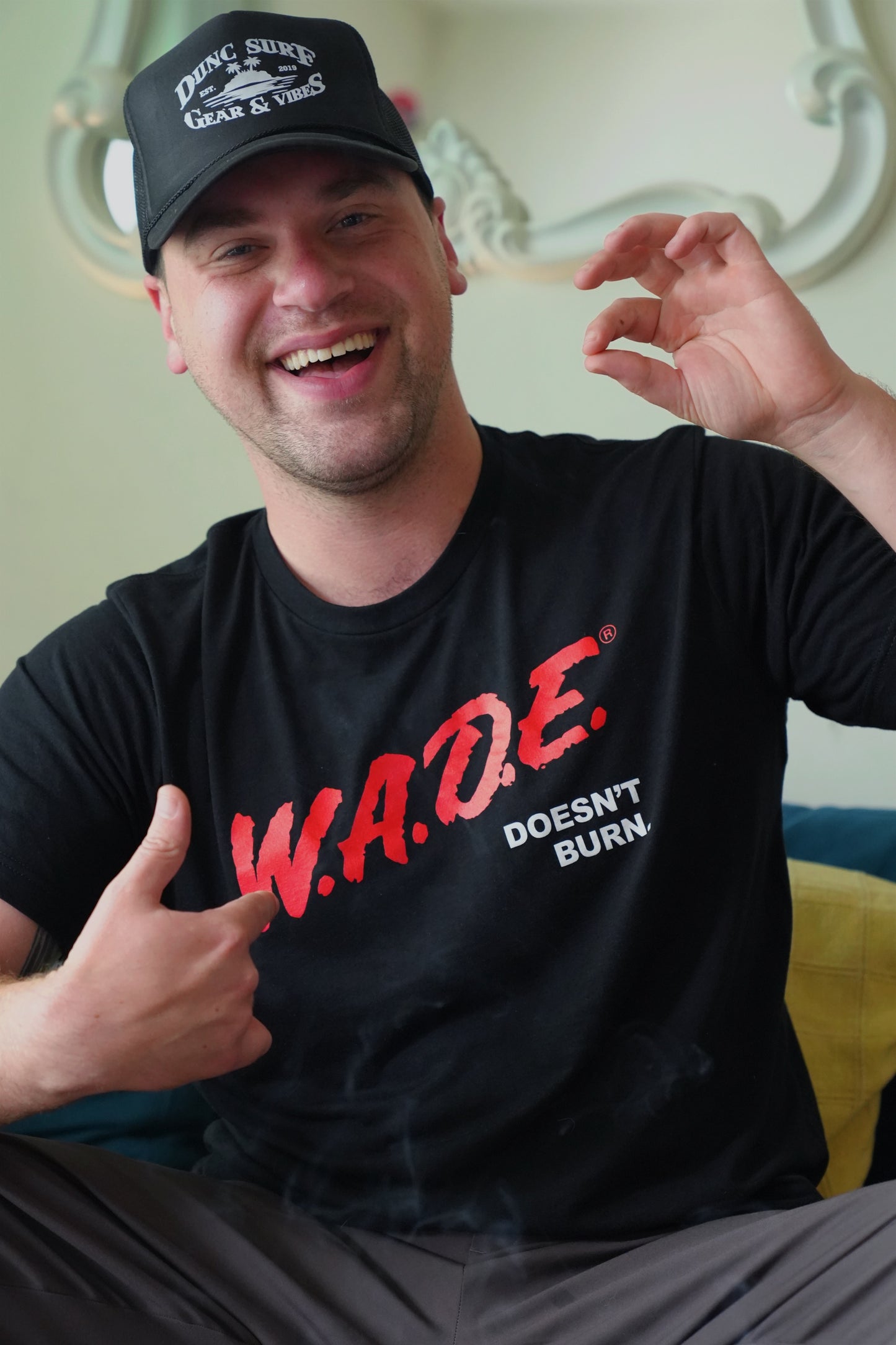 Wade Doesn't Burn T-shirt - Black