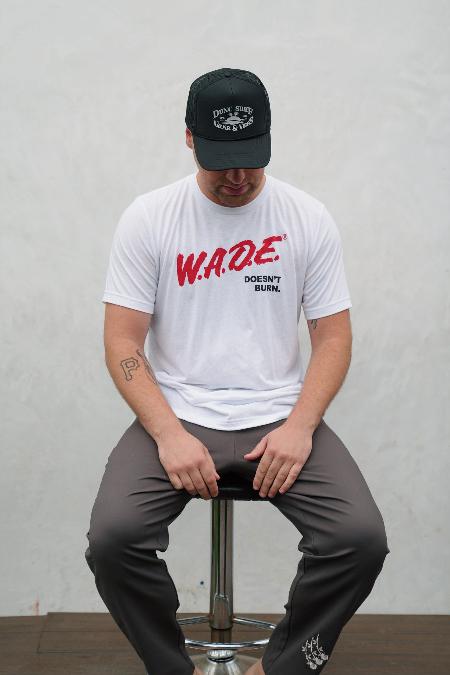 Wade Doesn't Burn T-shirt - White