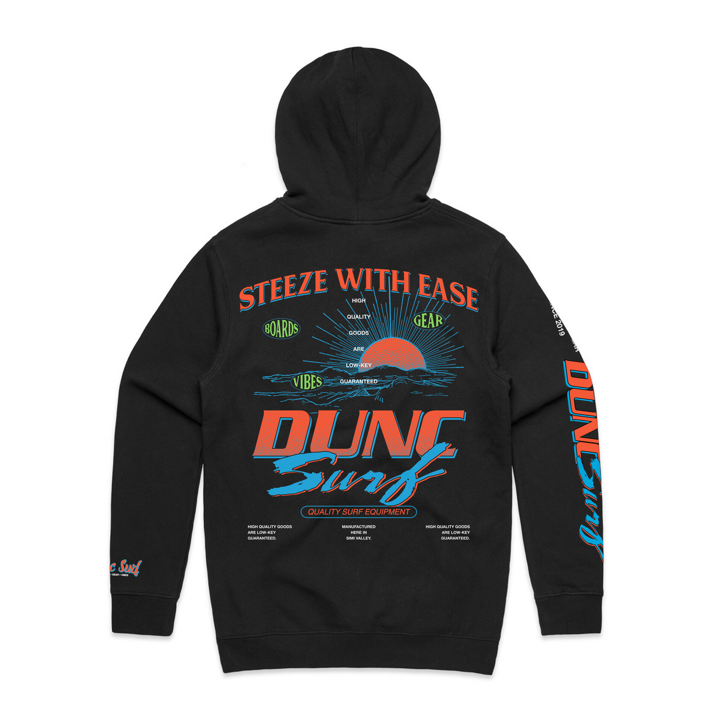 Dunc Surf Sweatsuit Full Set - Black